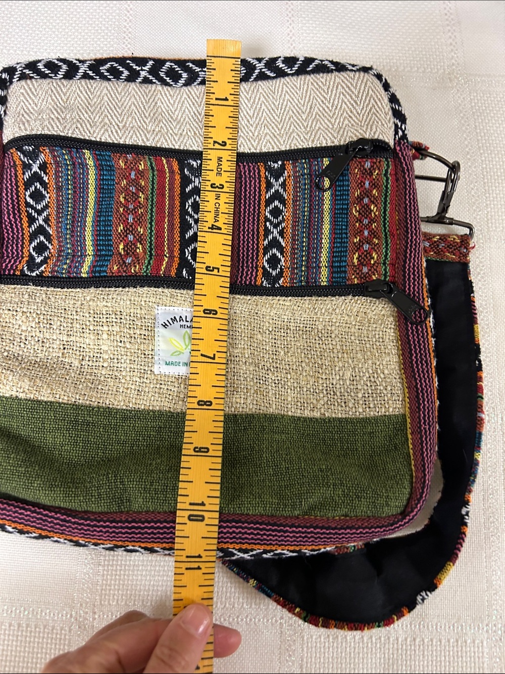 Himalayan hemp patchwork Crossbody bag image 7
